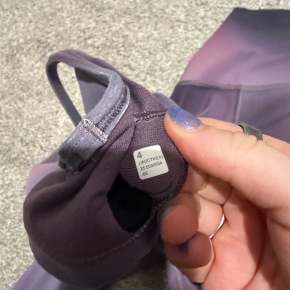 Lululemon Align High-Rise 28" leggings and flow Y bra size 4 aurora haze purple - Picture 5 of 5